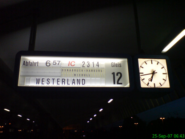 Bild:Bahnhof Münster 25.09.07 Fahrrad Amelix