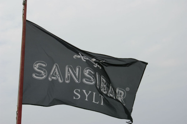 Bild:Sansibar-Flagge Sylt Fahrrad Amelix