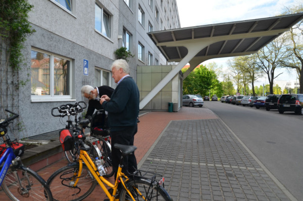 Bild: unser Hotel in Berlin Fahrrad Amelix